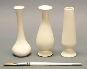 Chesapeake's Bisque Asst.4 - 6" bud vases from Chesapeake Ceramics