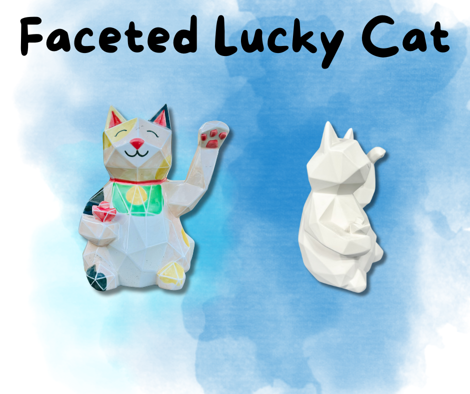 Faceted Lucky Cat