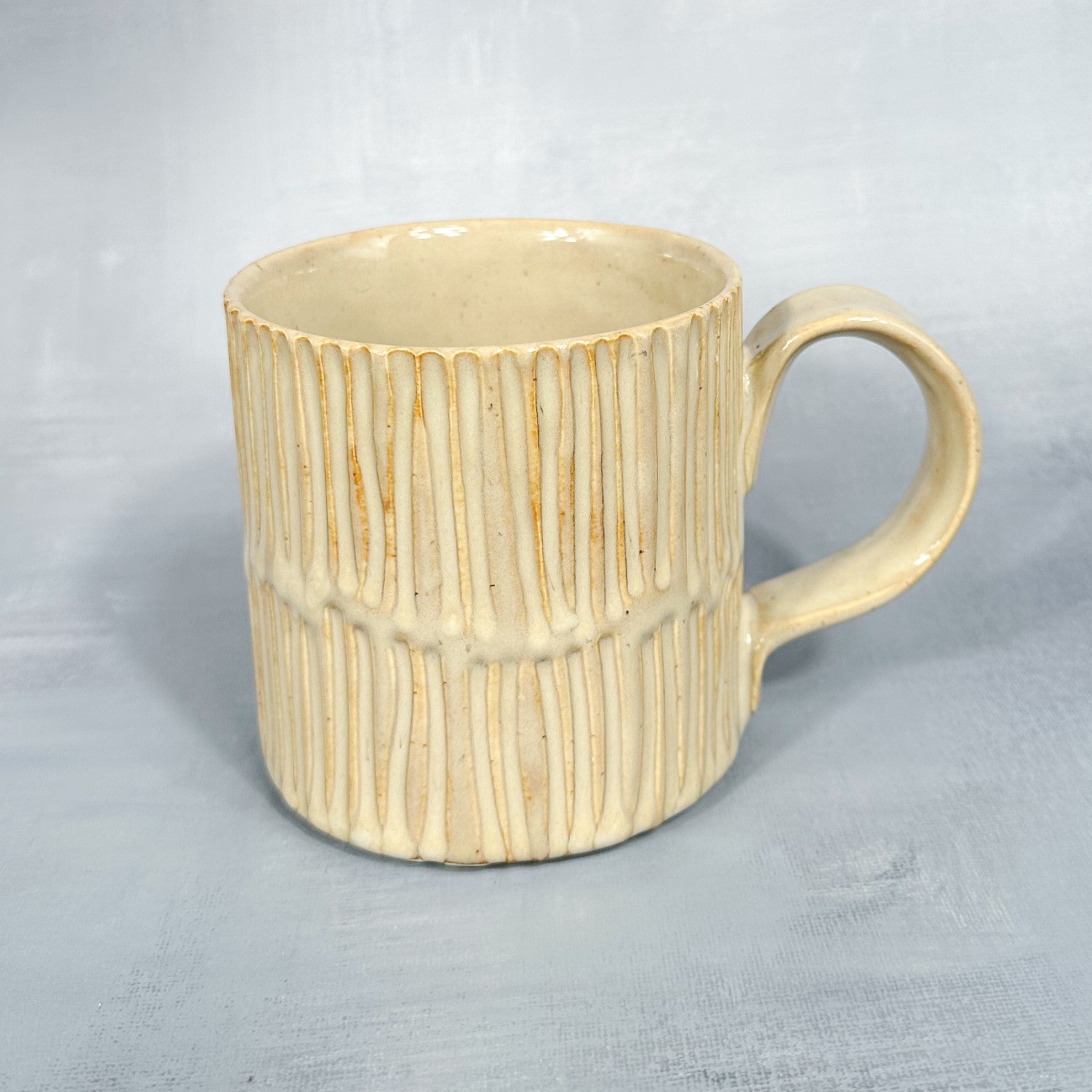 Rustic Carved Mug
