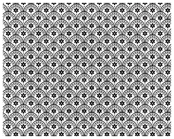 Designer Silkscreen - Daisy Scallop
