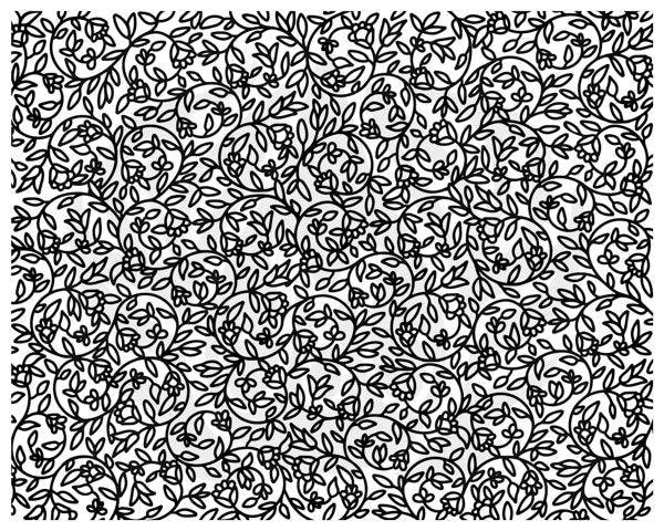 Designer Silkscreen - Floral Filigree