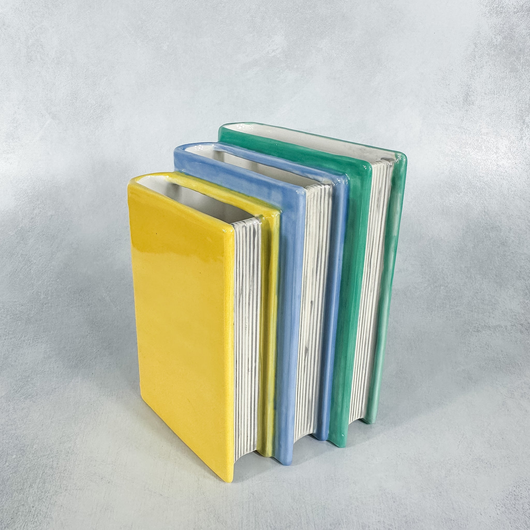 Triple Book Vase