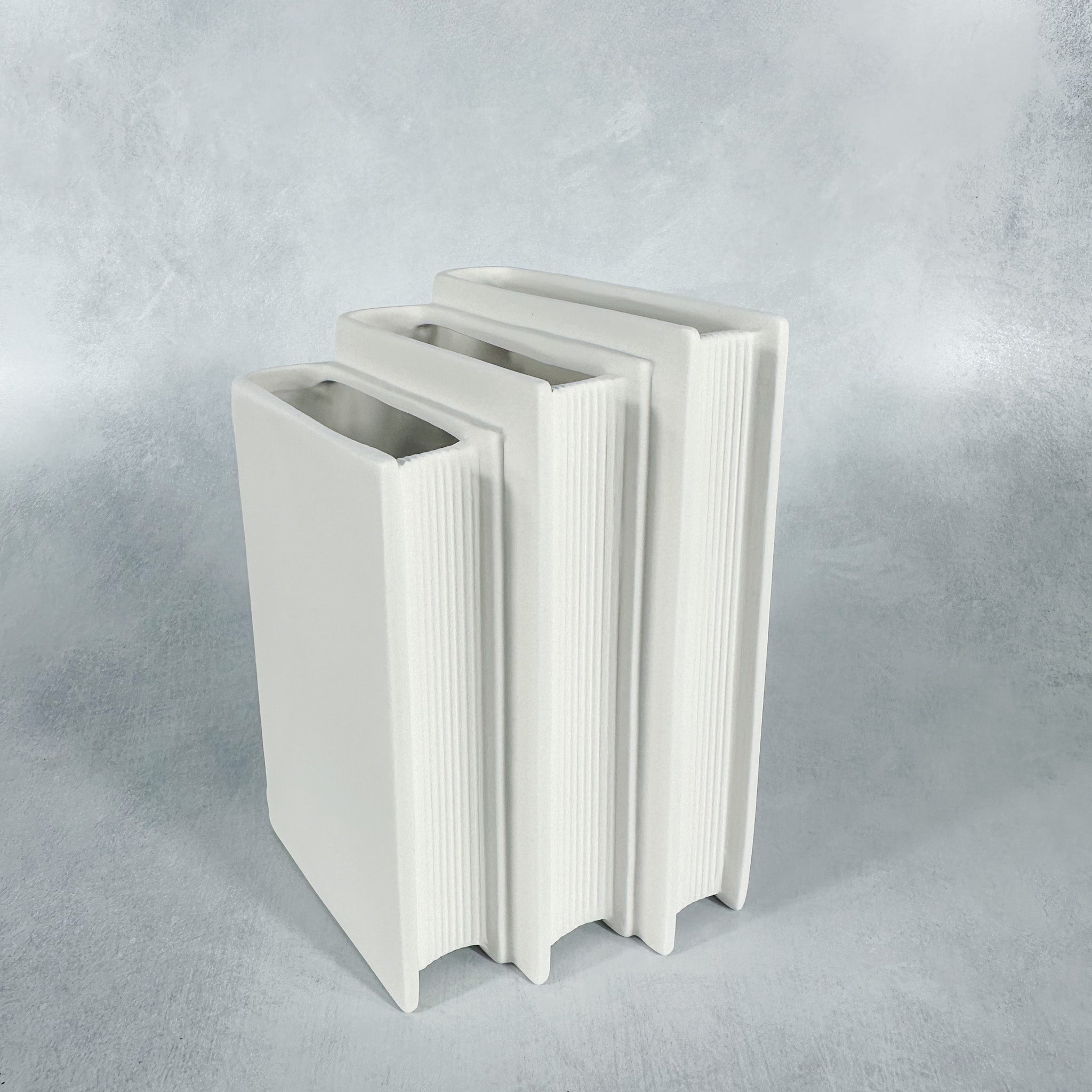 Triple Book Vase