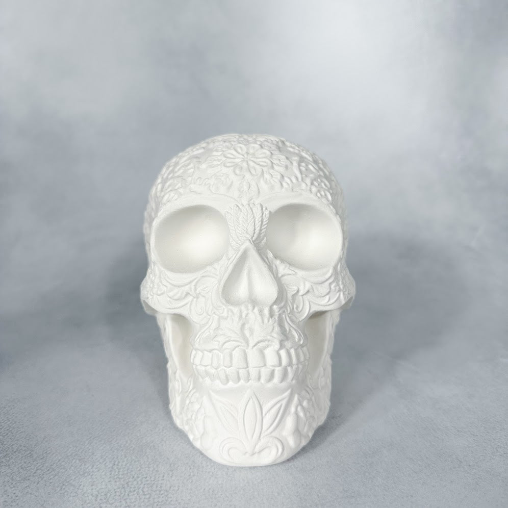 Embossed Skull Floral Embossed Skull — Chesapeake Ceramics