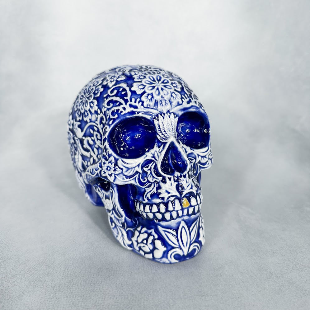 Embossed Skull Floral Embossed Skull — Chesapeake Ceramics