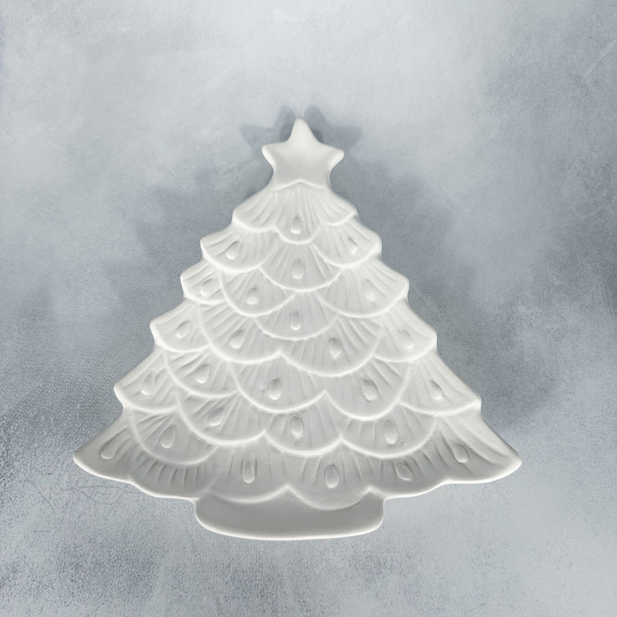 Vintage Christmas Tree Plate