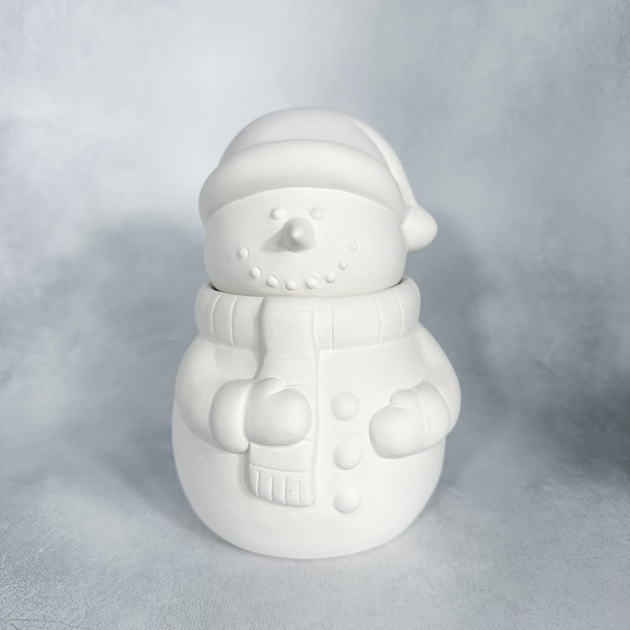 Vintage Snowman Jar w/seal