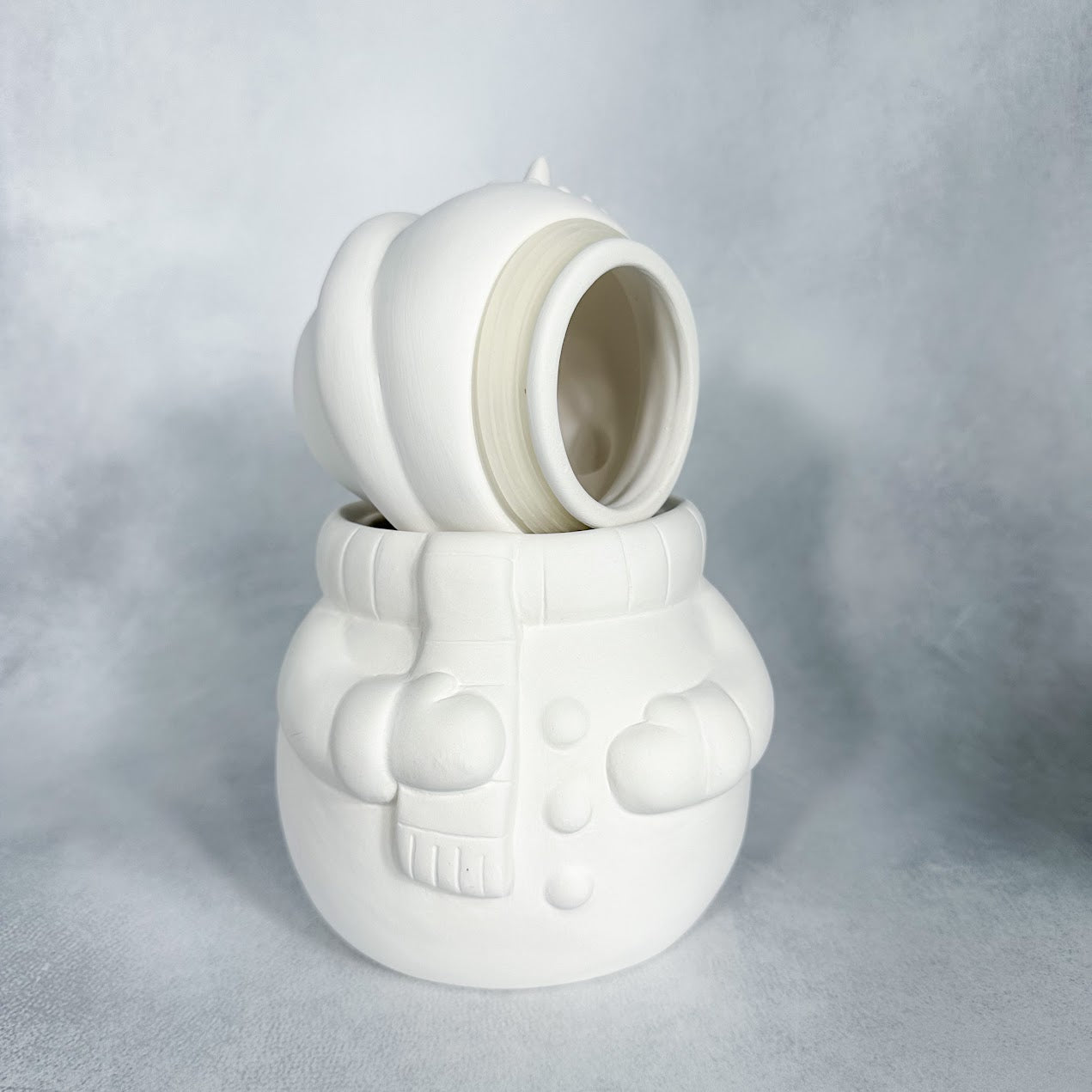 Vintage Snowman Jar w/seal