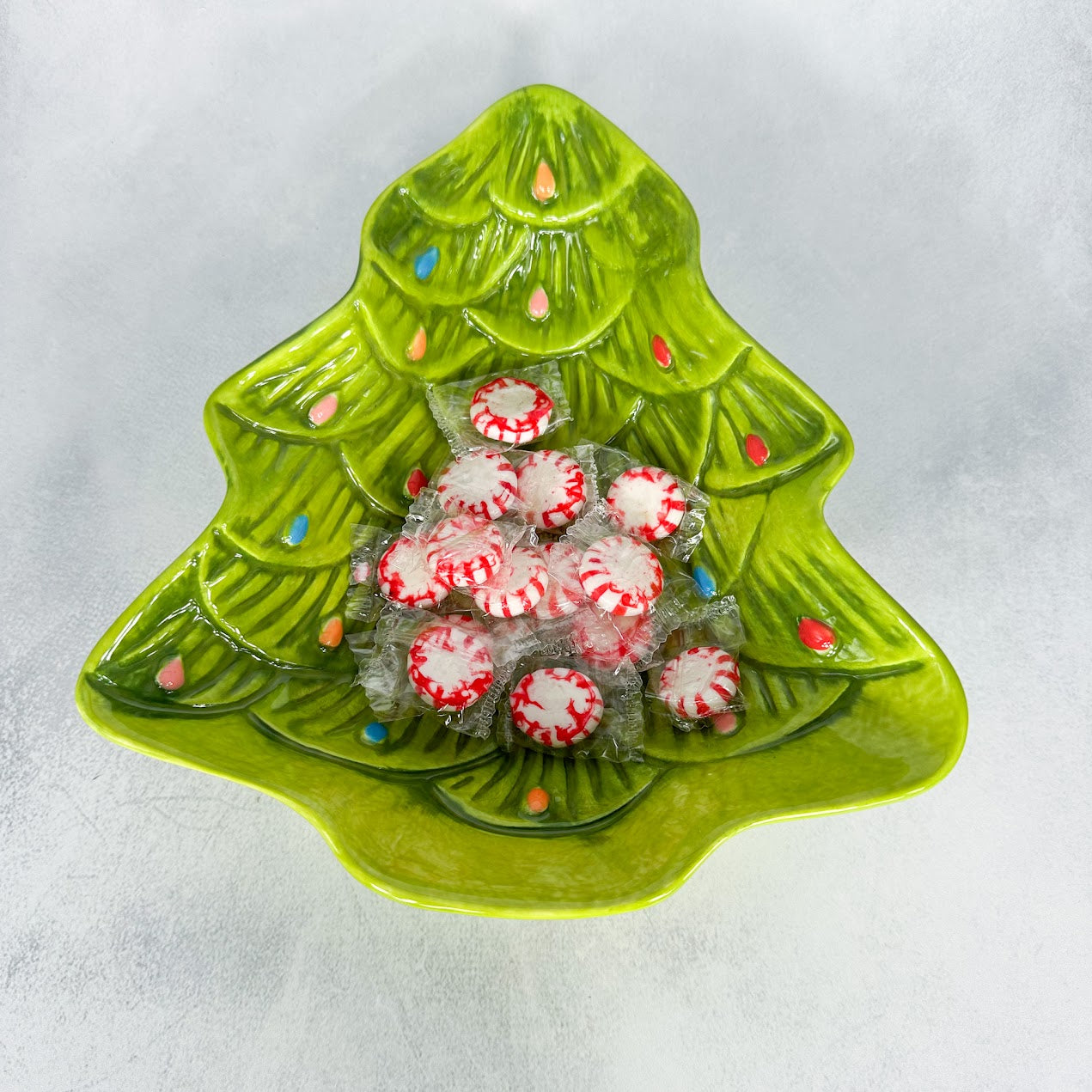 Vintage Christmas Tree Bowl