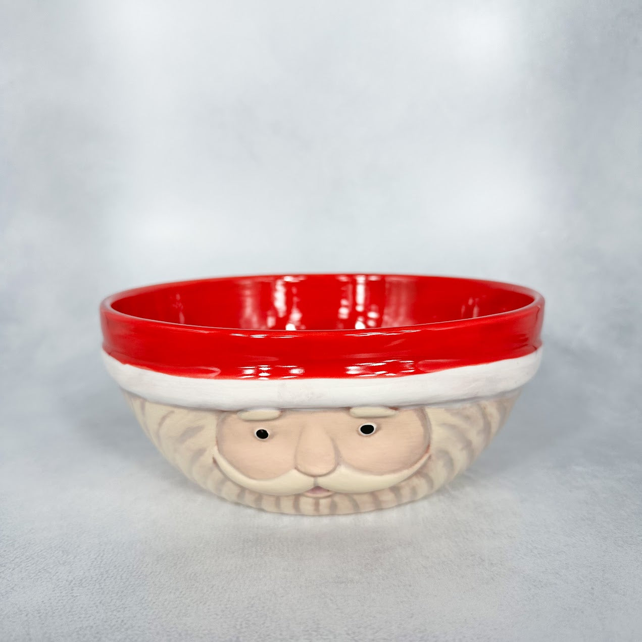 Vintage Chubby Santa Bowl