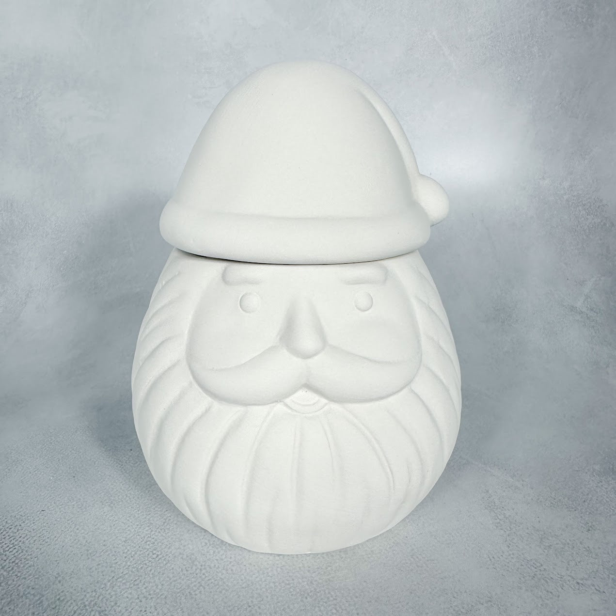 Vintage Chubby Santa Jar w/seal