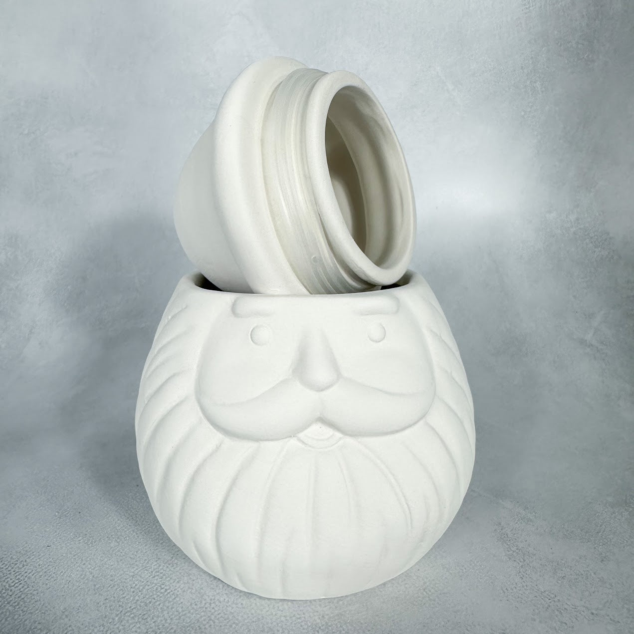 Vintage Chubby Santa Jar w/seal
