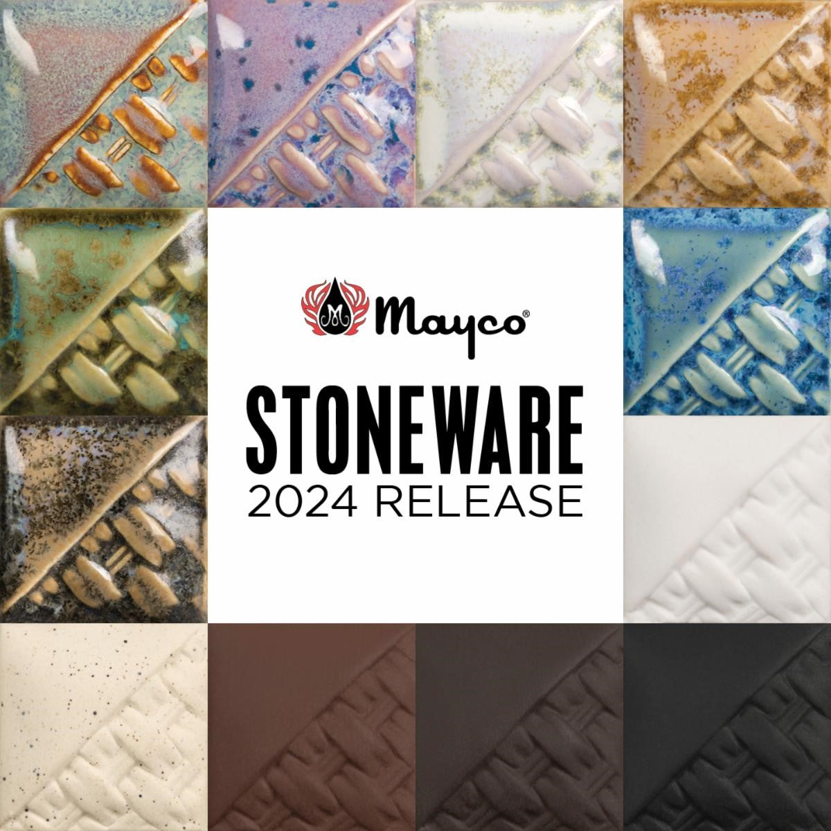 2024 Stoneware Glazes Sample Kit