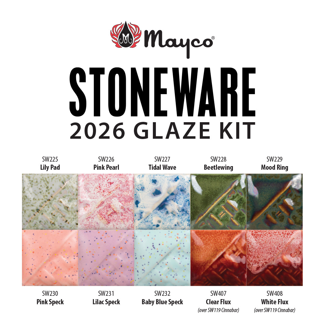 2026 Stoneware Glazes Sample Kit