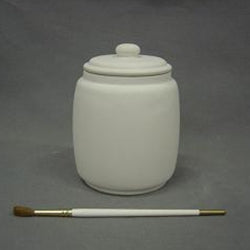 Chesapeake's Bisque Sm. Canister w/ seal from Chesapeake Ceramics