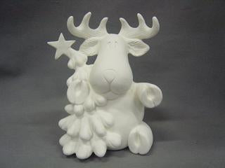 Chesapeake's Bisque Tubby Reindeer 6" from Chesapeake Ceramics