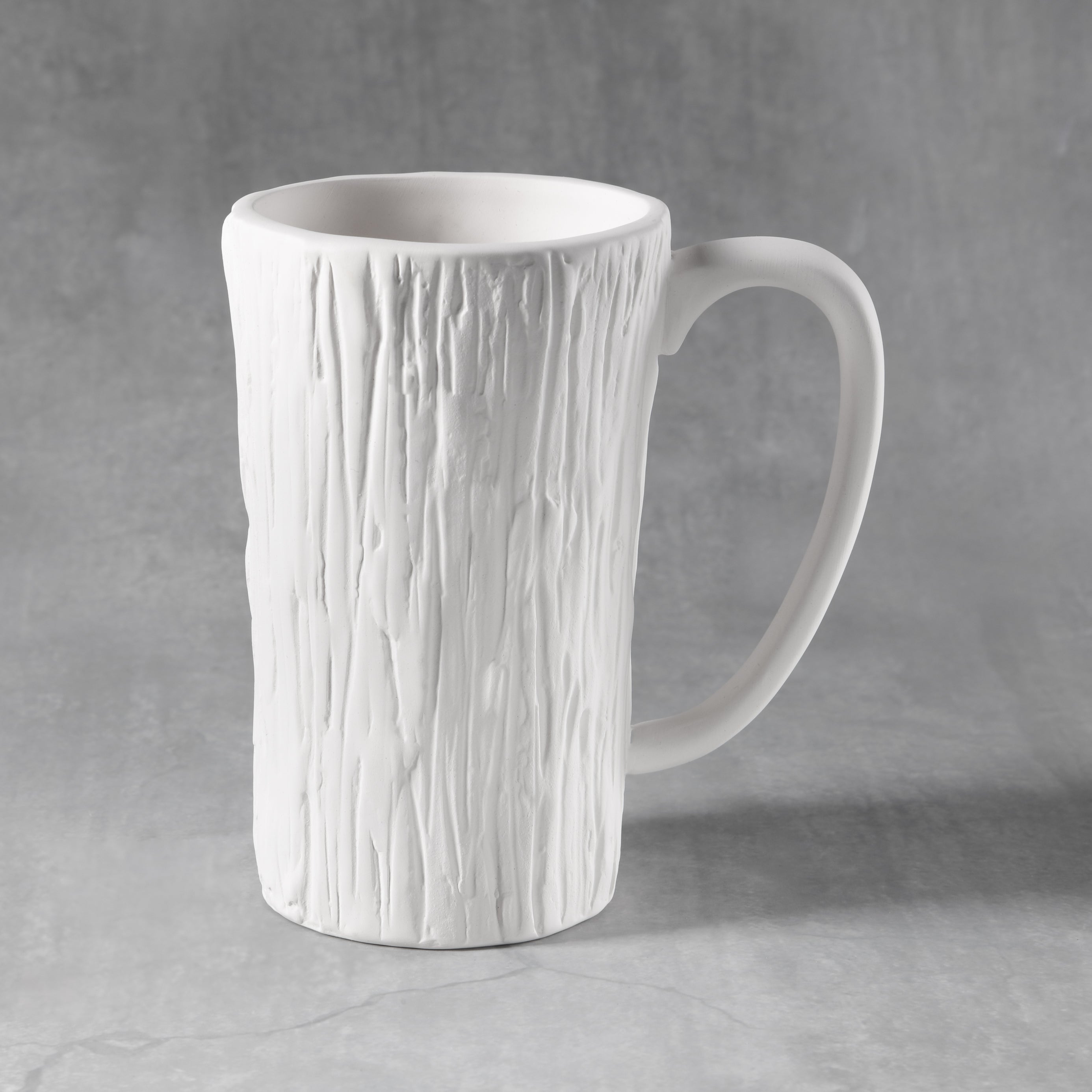 Tall Wood Mug W/ Heart