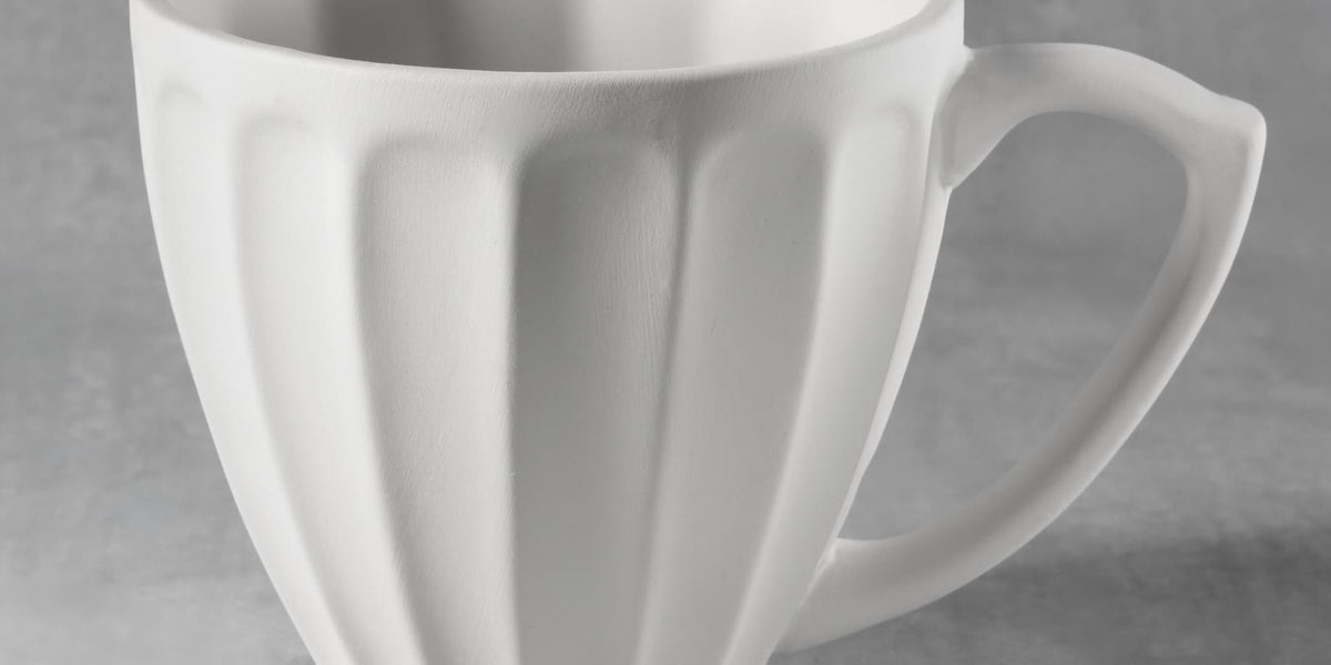 Bisque Tall Flare Mug with C Handle from Chesapeake Ceramics — Chesapeake  Ceramics