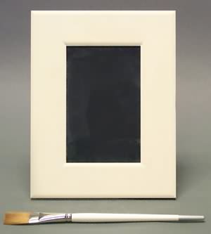 Chesapeake's Bisque 4x6 Frame+Easel+Glass from Chesapeake Ceramics