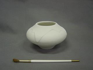 Duncan's Bisque Short Textured Vase from Chesapeake Ceramics at www.chesapeakeceramics.com