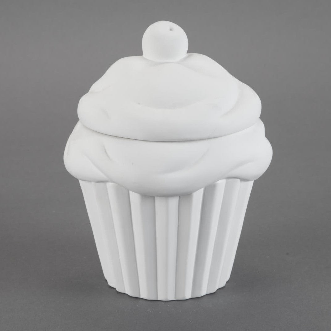 Cupcake Cookie Jar - Burst of Butterflies