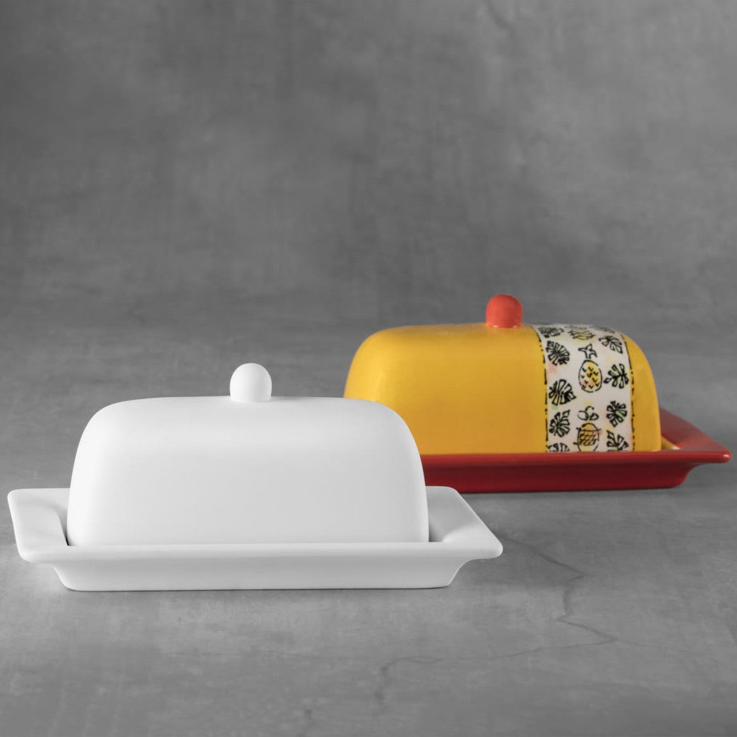 Rimmed Butter Dish