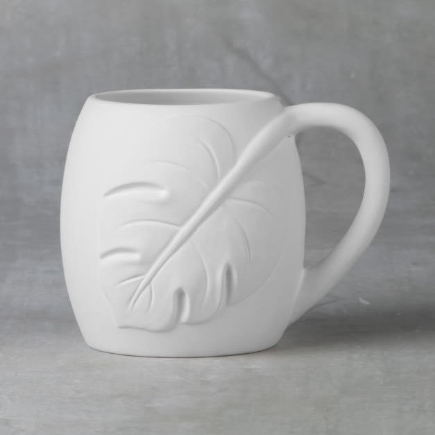 ceramic monstera leaf Monstera Leaf Mug — Chesapeake Ceramics