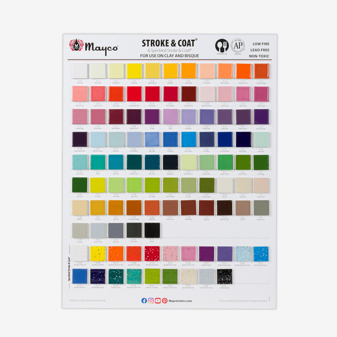 Stroke & Coat, Speckled Stroke & Coat Tile Chart