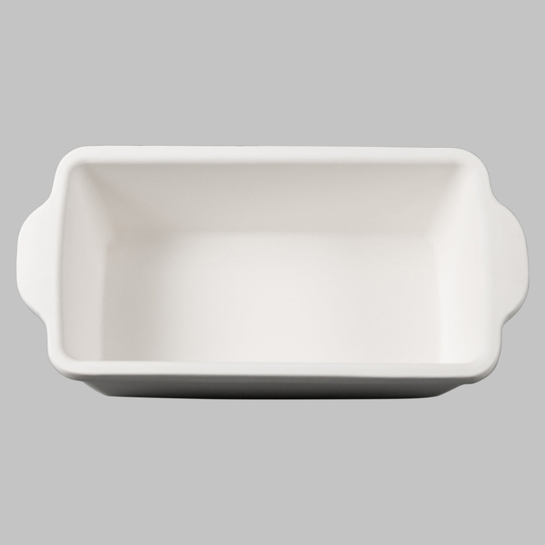 GoodCook Ceramic Stoneware 9x5 inch Loaf Pan, 1.3 quart white